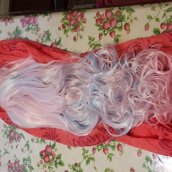 Cosplay wig, pastel pink and blue - Picture 6 of 7